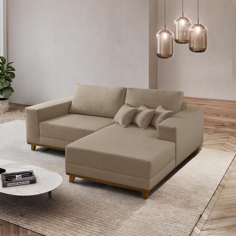 Sofá Cronos 185cm Chaise Lado Direito Meu Sofá Online - Sofás